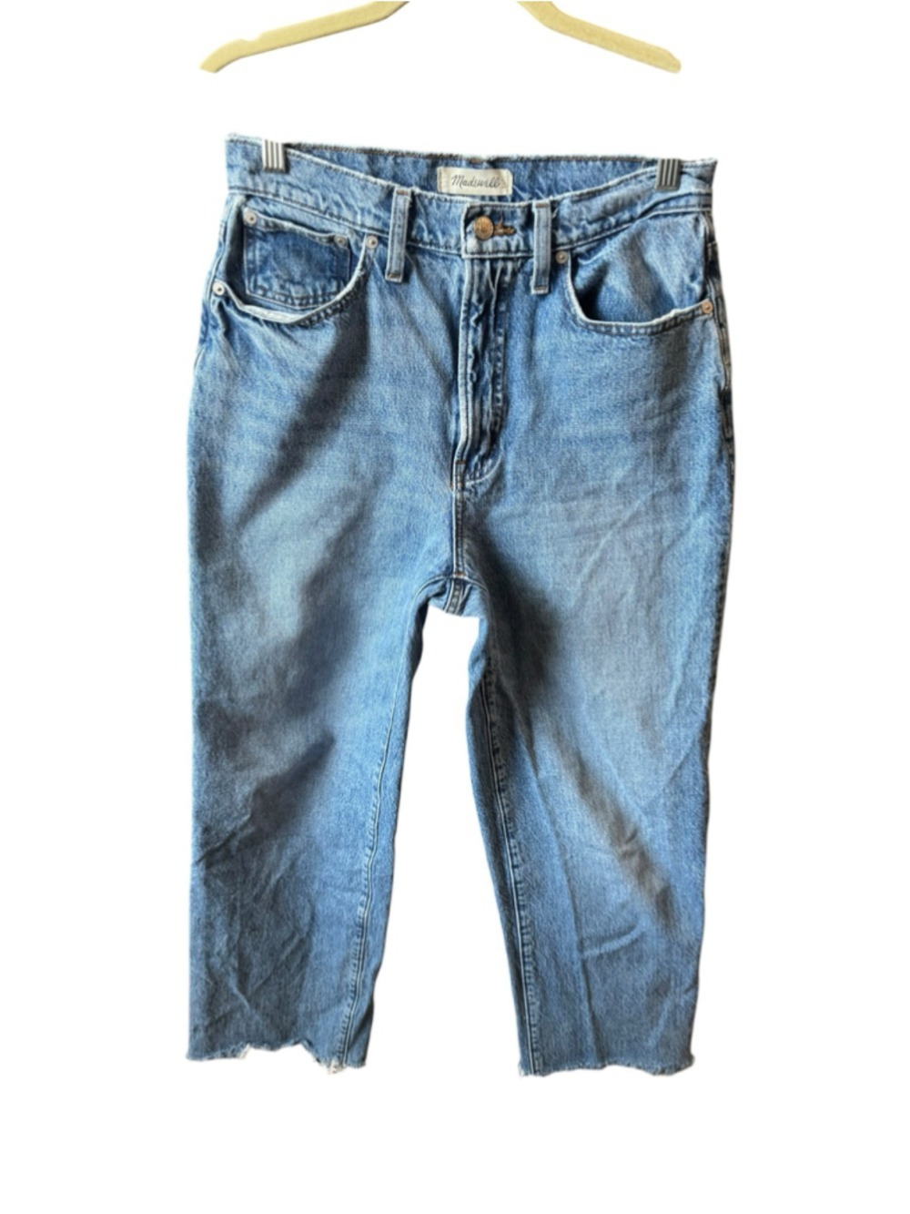 Women's Madewell The Perfect Vintage Straight Jeans, Size 27, Blue